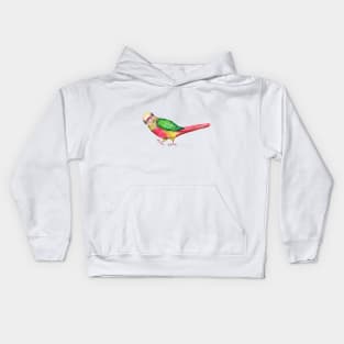 Very cute pineapple conure Kids Hoodie